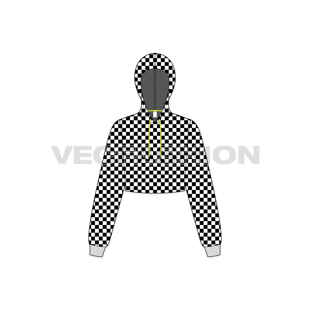 Women's Checkered Hoodie