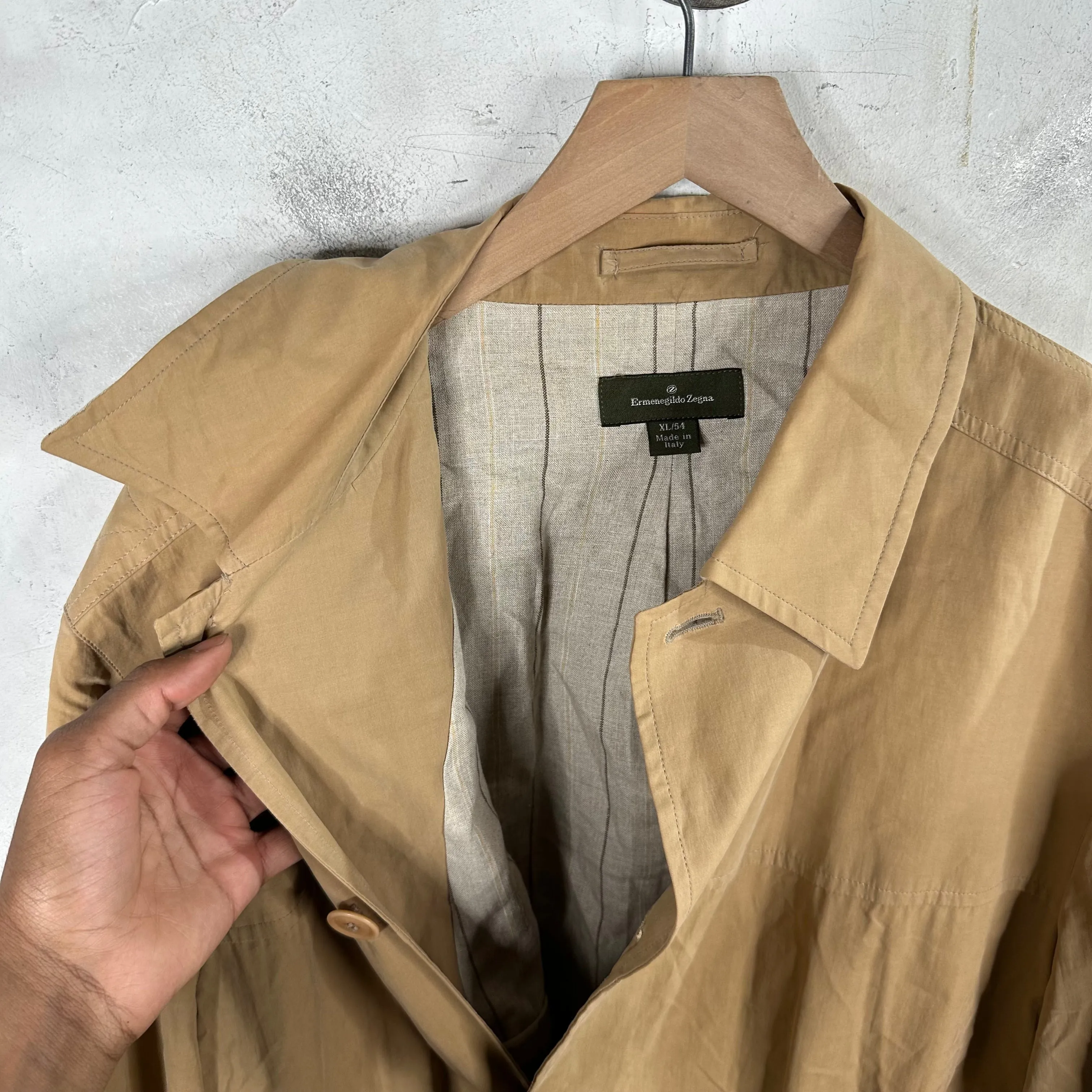 Zegna Mid Length Tan Jacket